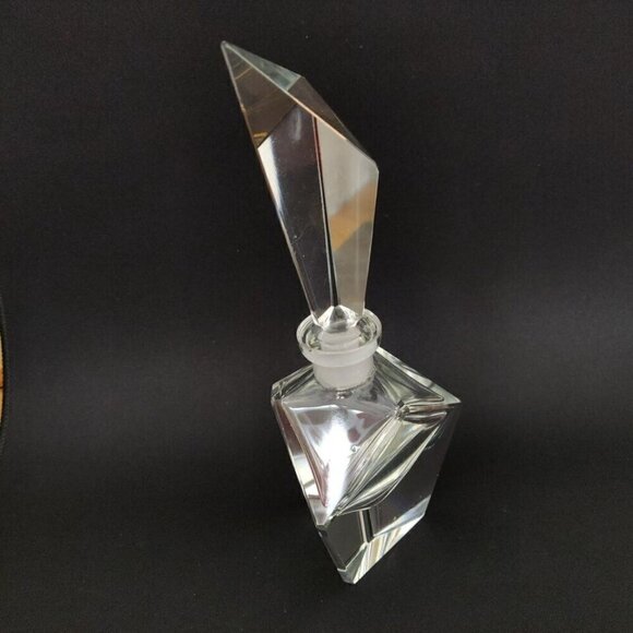 ACC Hand Cut Crystal Art Deco Perfume Bottles German Democratic Republic Vintage - Picture 11 of 13